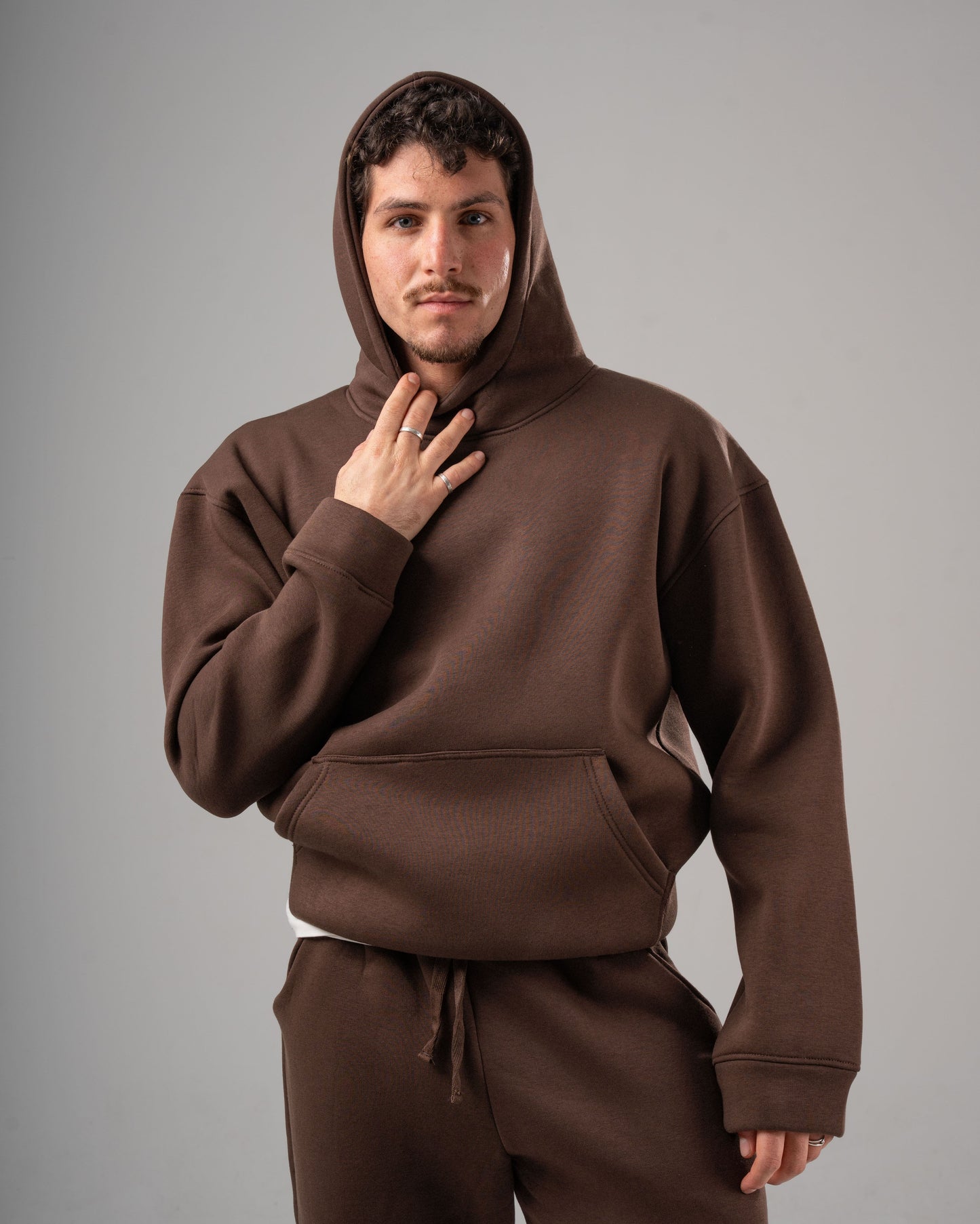 Premium 20 OZ Bazic Hoodie - Unisex BROWN